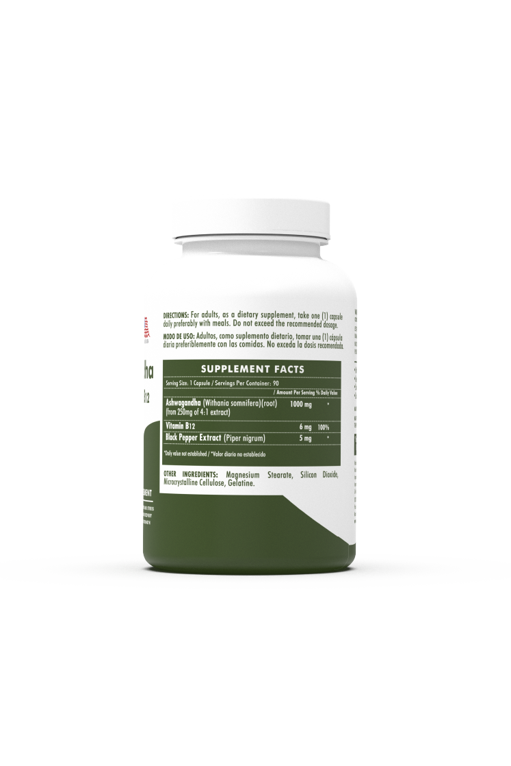 Ashwagandha Plus Vitamin B12 90caps
