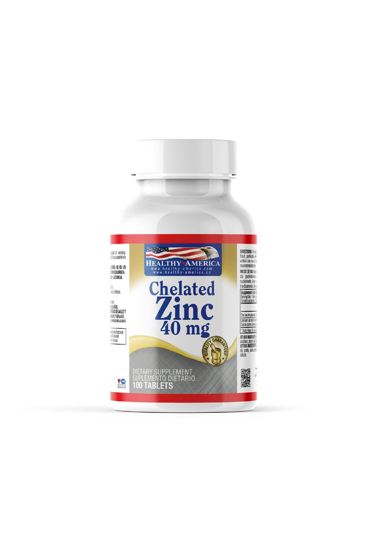 CHELATED ZINC 40 MG 100 TABLETS