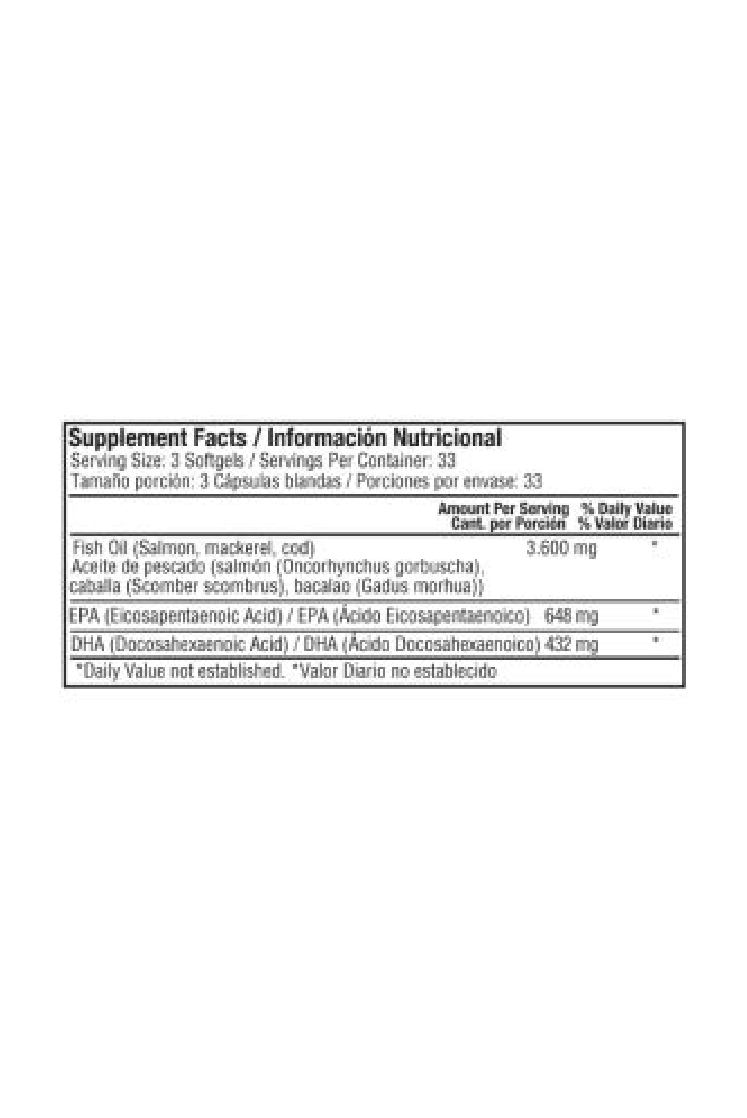 OMEGA 3 FISH OIL 1200MG 100S